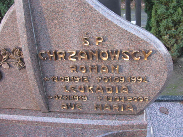 Roman Chrzanowski 1912 Suchań - Grobonet - Wyszukiwarka osób pochowanych