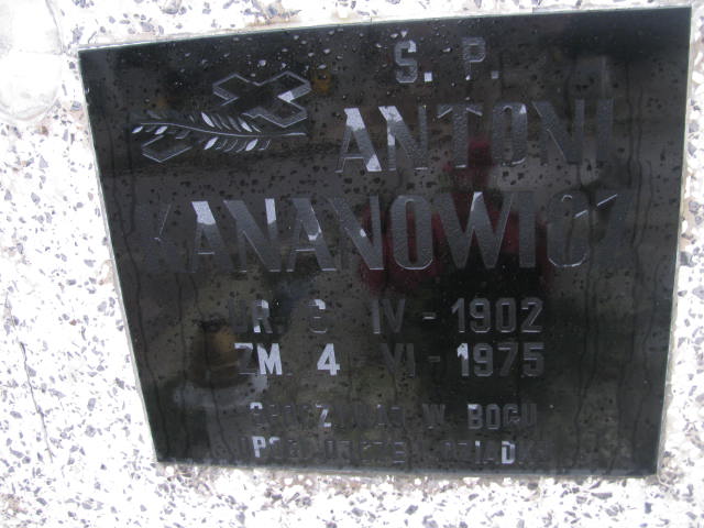 Antoni Kanonowicz 1902 Suchań - Grobonet - Wyszukiwarka osób pochowanych