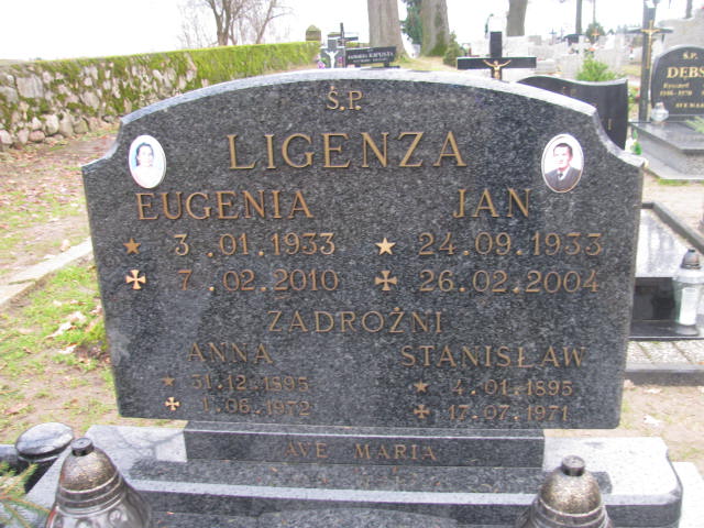 Anna Zadrożna 1895 Suchań - Grobonet - Wyszukiwarka osób pochowanych