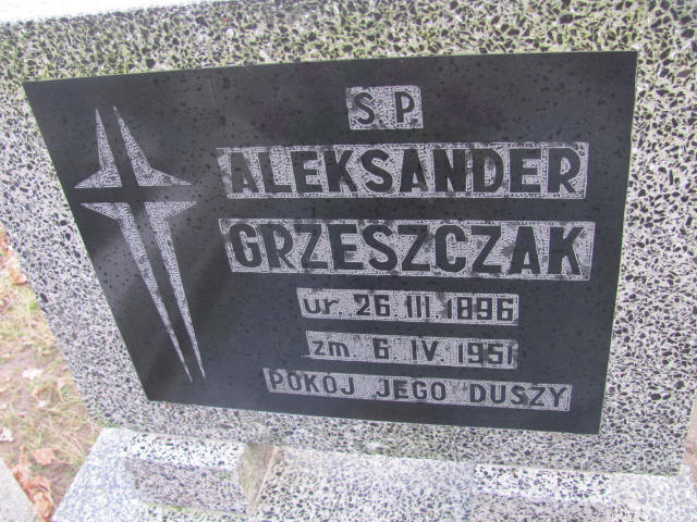Aleksander Grzeszczak 1896 Suchań - Grobonet - Wyszukiwarka osób pochowanych