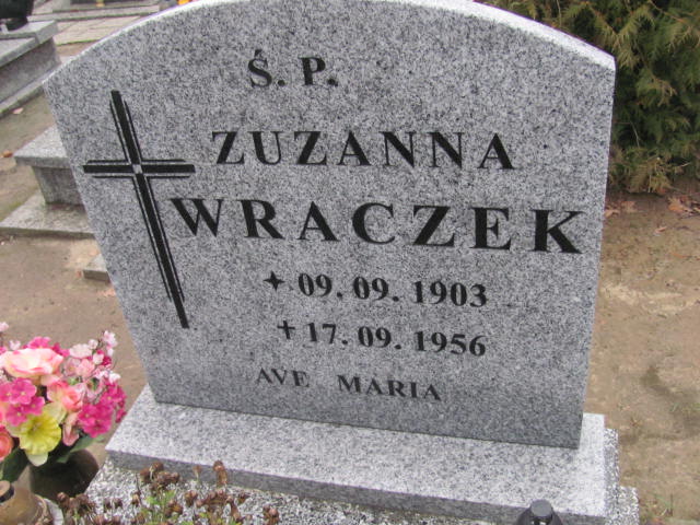 Zuzanna Wraczek 1903 Suchań - Grobonet - Wyszukiwarka osób pochowanych