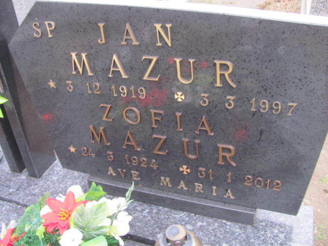Zofia Mazur 1924 Suchań - Grobonet - Wyszukiwarka osób pochowanych