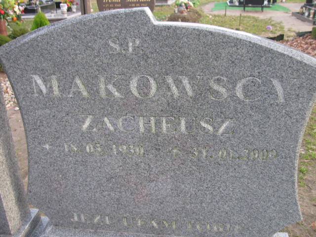 ZACHEUSZ Makowski 1930 Suchań - Grobonet - Wyszukiwarka osób pochowanych