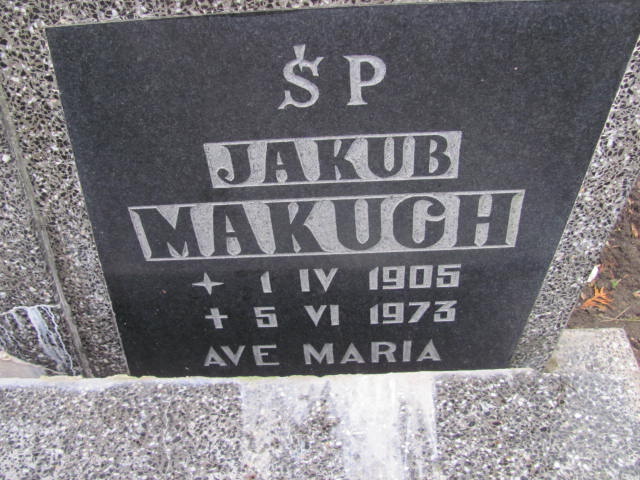 Jakub Makuch 1905 Suchań - Grobonet - Wyszukiwarka osób pochowanych